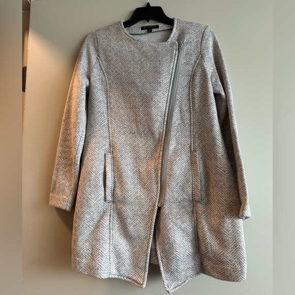 Banana Republic Light Gray Knit Sweater Jacket Size Small - Picture 2 of 4